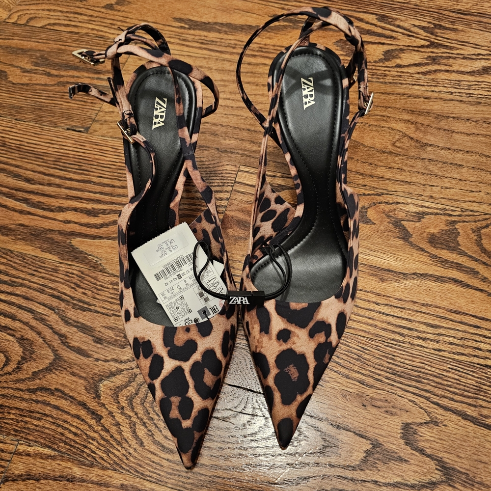 Zara Women's Animal Print Heels